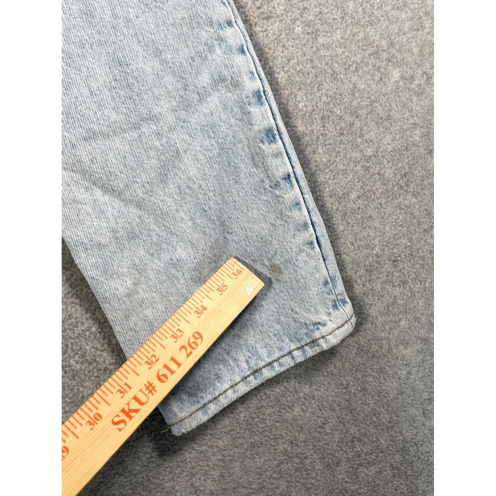 Levi's Ribcage Straight Ankle Jeans Womens 25 Blue Denim Cotton Light Wash - Picture 13 of 16